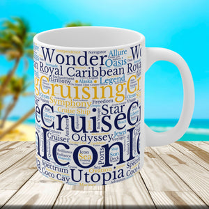 Royal Caribbean Cruise Words Coffee Mug Mug Cruise Into