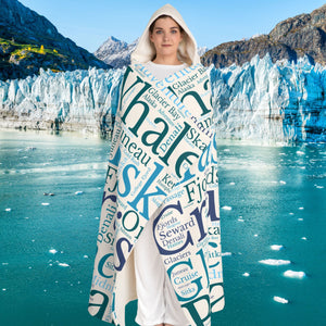 Alaska Cruise Hooded Sherpa Fleece Blanket Fleece Blankets Cruise Into