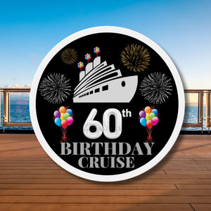60th Birthday Cruise Door Magnet Cruise Door Magnets Cruise Into