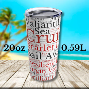 Virgin Voyages Cruise Words Tumbler 20 oz Tumbler Cruise Into