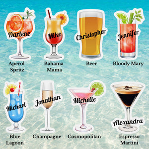 Personalized Cocktail Drink Cruise Door Magnets Cruise Door Magnets Cruise Into