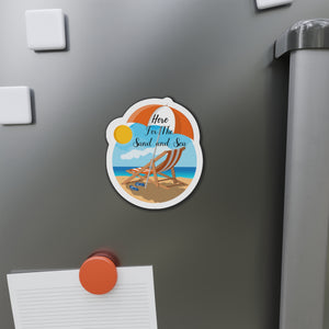 Here For The Sand and Sea Cruise Door Magnet Cruise Door Magnets Cruise Into