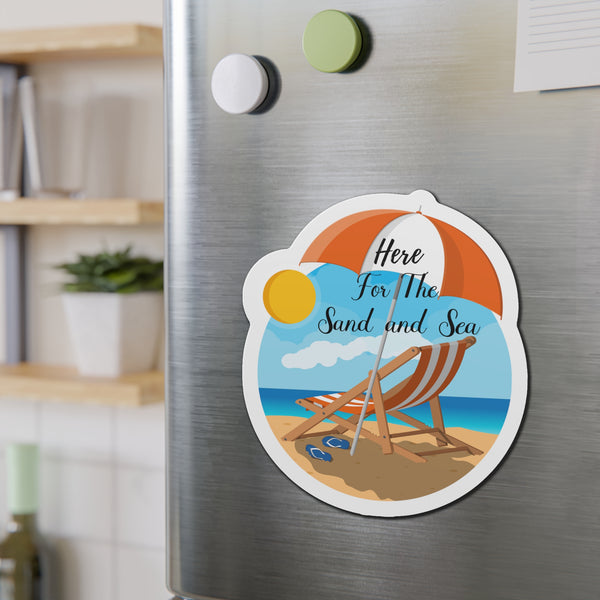 Here For The Sand and Sea Cruise Door Magnet Cruise Door Magnets Cruise Into