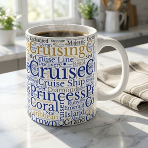 Princess Cruise Words Coffee Mug Mug Cruise Into