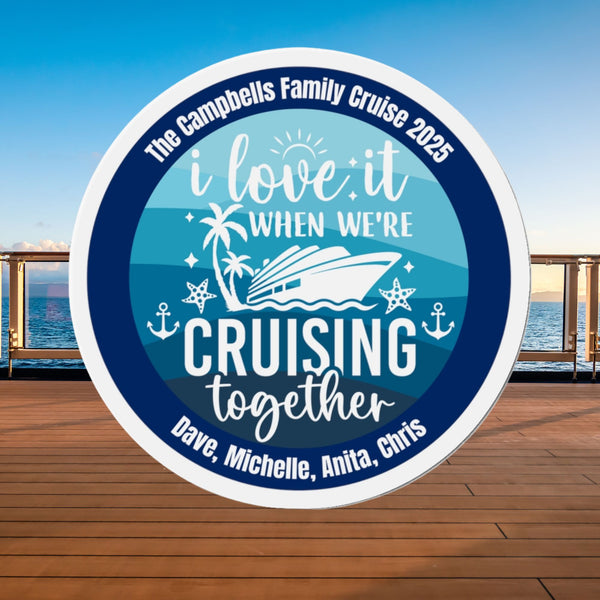 Personalized I Love it When We're Cruising Together Cruise Door Magnet Cruise Door Magnets Cruise Into