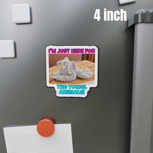I'm Just Here For The Towel Animals! Cruise Door Magnet Cruise Door Magnets Cruise Into