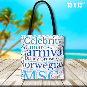 Cruise Words Tote Bag Bags Cruise Into