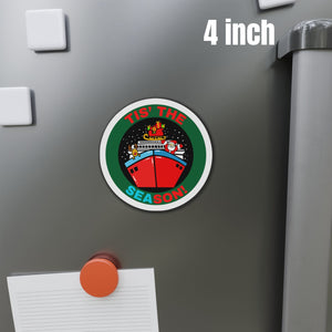 Tis' The SEAson! Christmas Cruise Door Magnet Cruise Door Magnets Cruise Into