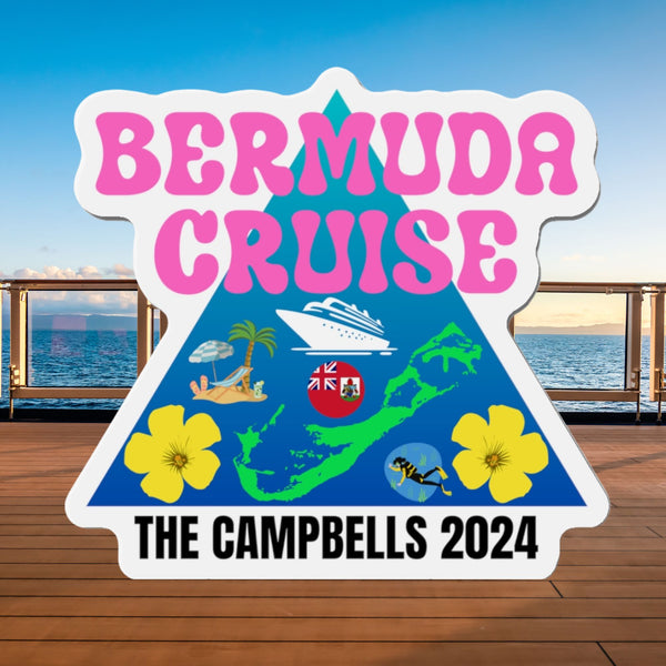 Personalized Bermuda Cruise Door Magnet Cruise Door Magnets   