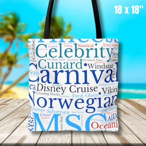 Cruise Words Tote Bag Bags Cruise Into