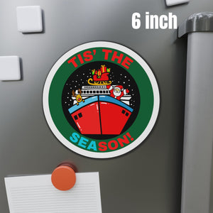 Tis' The SEAson! Christmas Cruise Door Magnet Cruise Door Magnets Cruise Into