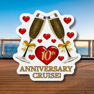 10th Anniversary Cruise Door Magnet Cruise Door Magnets   