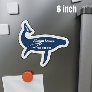 Personalized Humpback Whale Alaska Cruise Door Magnet Cruise Door Magnets Cruise Into