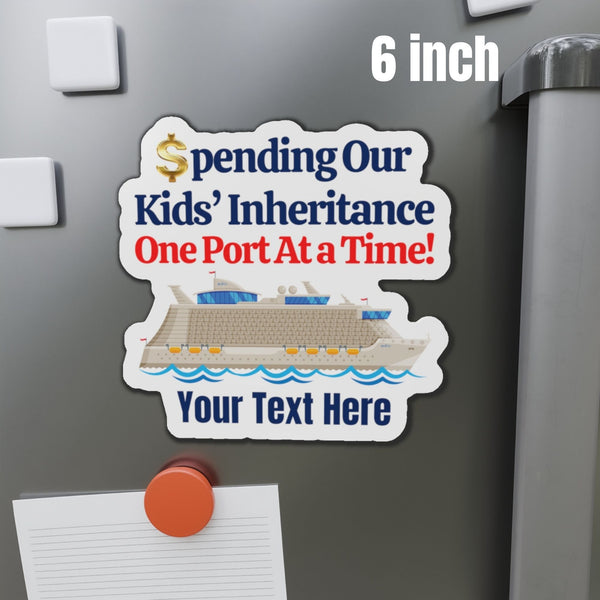 Spending Our Kids' Inheritance One Port At a Time! Personalized Cruise Door Magnet Cruise Door Magnets Cruise Into