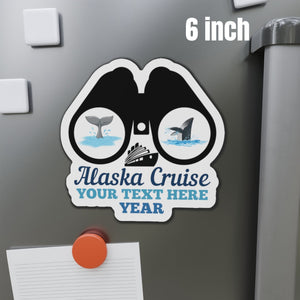 Personalized Alaska Whale Watching Cruise Door Magnet Cruise Door Magnets Cruise Into