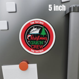 Personalized Christmas Cruisin' Crew Cruise Door Magnet Cruise Door Magnets Cruise Into