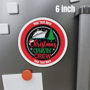 Personalized Christmas Cruisin' Crew Cruise Door Magnet Cruise Door Magnets Cruise Into