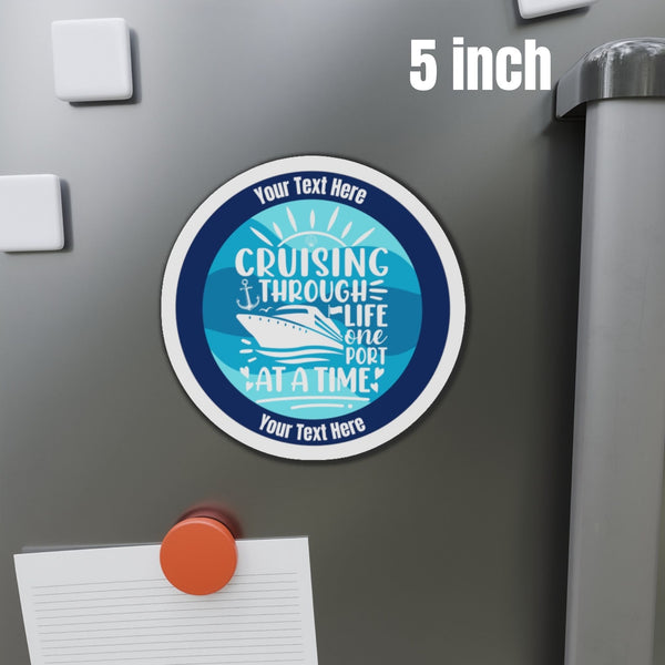 Personalized Cruising Through Life One Port At A Time Cruise Door Magnet Cruise Door Magnets Cruise Into