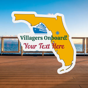 Personalized Villagers Onboard Cruise Door Magnet