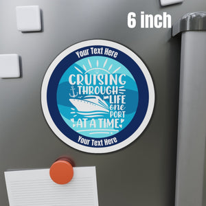Personalized Cruising Through Life One Port At A Time Cruise Door Magnet Cruise Door Magnets Cruise Into