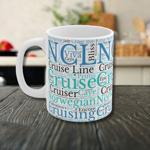 Norwegian Cruise Words Mug Mug   