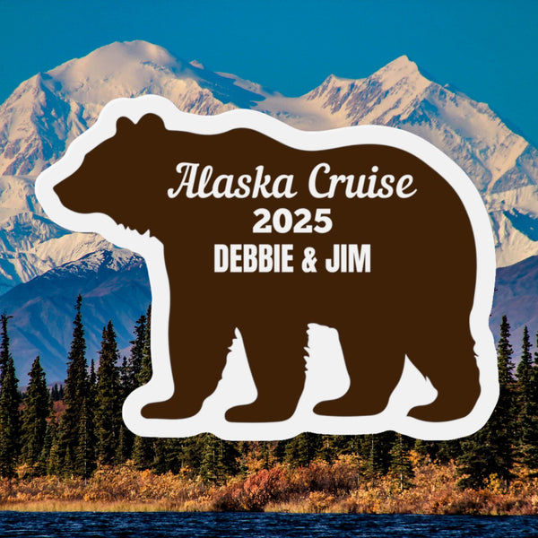 Personalized Alaska Bear Cruise Door Magnet Cruise Door Magnets Cruise Into