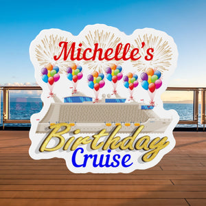 Personalized Birthday Cruise Magnet Cruise Door Magnets Cruise Into