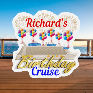 Personalized Birthday Cruise Magnet Cruise Door Magnets Cruise Into