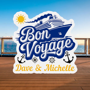 Personalized Bon Voyage Cruise Door Magnet Cruise Door Magnets Cruise Into