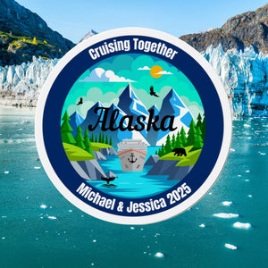 Personalized Alaska Cruising Together Magnet Cruise Door Magnets Cruise Into