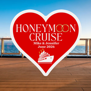 Personalized Honeymoon Cruise Door Magnet Home Decor Printify