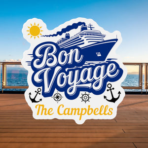 Personalized Bon Voyage Cruise Door Magnet Cruise Door Magnets Cruise Into