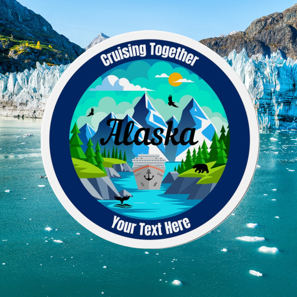 Personalized Alaska Cruising Together Magnet Cruise Door Magnets Cruise Into