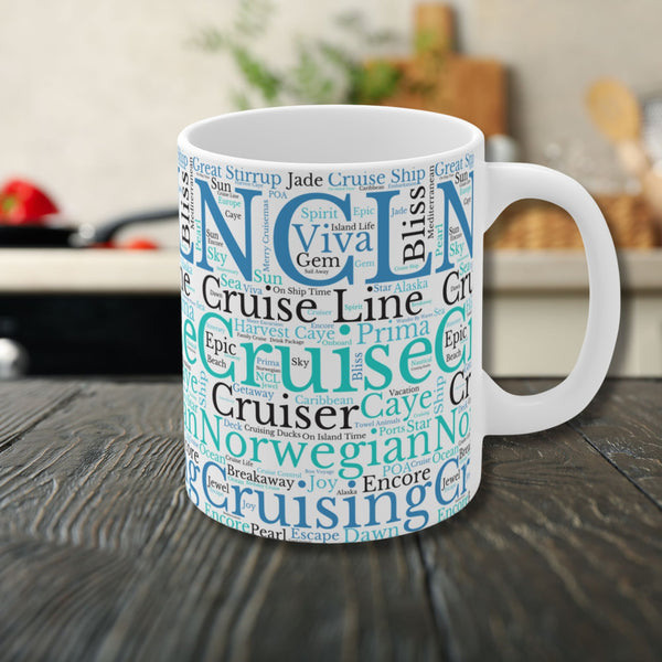 Norwegian Cruise Words Mug Mug   