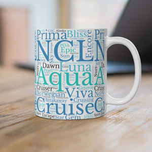 Norwegian Cruise Words Coffee Mug Mug Cruise Into