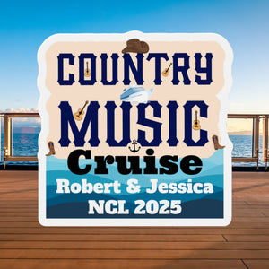 Personalized Country Music Cruise Door Magnet Cruise Door Magnets Cruise Into