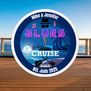 Personalized Blues Cruise Door Magnet Cruise Door Magnets Cruise Into