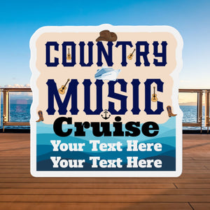 Personalized Country Music Cruise Door Magnet Cruise Door Magnets Cruise Into