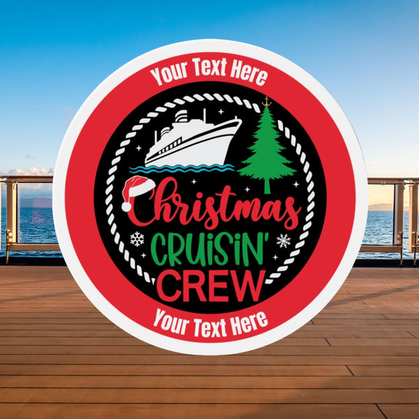Personalized Christmas Cruisin' Crew Cruise Door Magnet Cruise Door Magnets Cruise Into