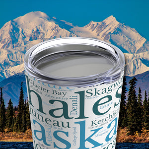 Alaska Cruise Words Tumbler 20 oz Tumbler Cruise Into