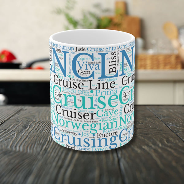 Norwegian Cruise Words Mug Mug   