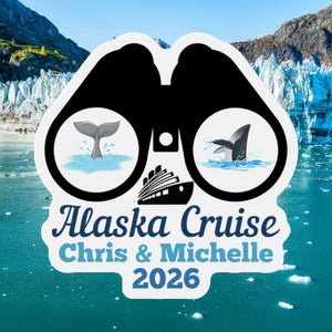 Personalized Alaska Whale Watching Cruise Door Magnet Cruise Door Magnets Cruise Into
