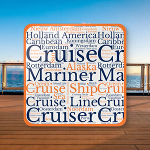 Holland America Cruise Coaster Set (4-Piece) Coasters Cruise Into
