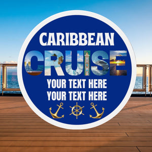 Personalized Caribbean Cruise Door Magnet Cruise Door Magnets Cruise Into