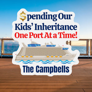 Spending Our Kids' Inheritance One Port At a Time! Personalized Cruise Door Magnet Cruise Door Magnets Cruise Into