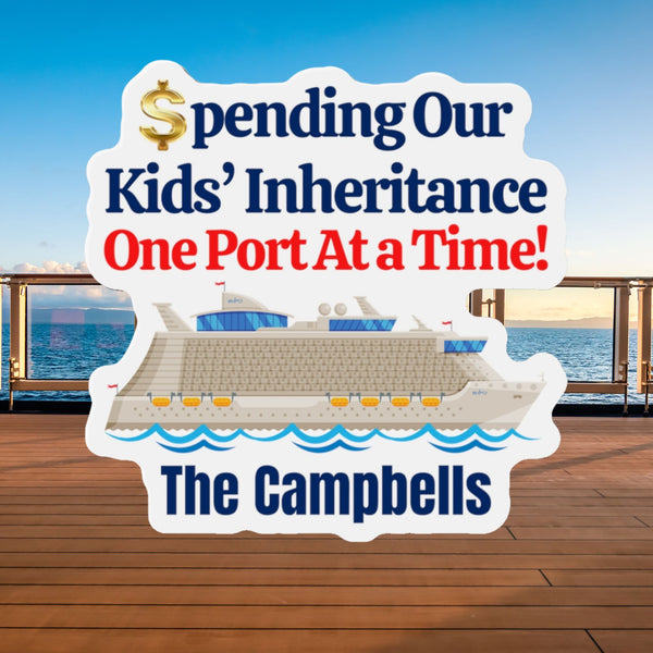 Spending Our Kids' Inheritance One Port At a Time! Personalized Cruise Door Magnet Cruise Door Magnets Cruise Into