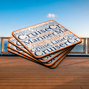 Holland America Cruise Coaster Set (4-Piece) Coasters Cruise Into