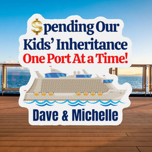 Spending Our Kids' Inheritance One Port At a Time! Personalized Cruise Door Magnet Cruise Door Magnets Cruise Into