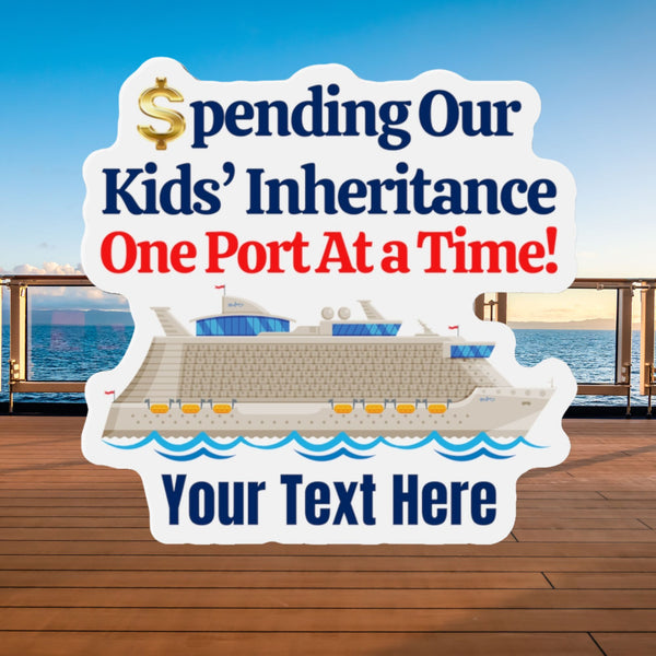 Spending Our Kids' Inheritance One Port At a Time! Personalized Cruise Door Magnet Cruise Door Magnets Cruise Into