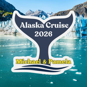 Personalized Alaska Whale Tail Cruise Door Magnet Cruise Door Magnets Cruise Into